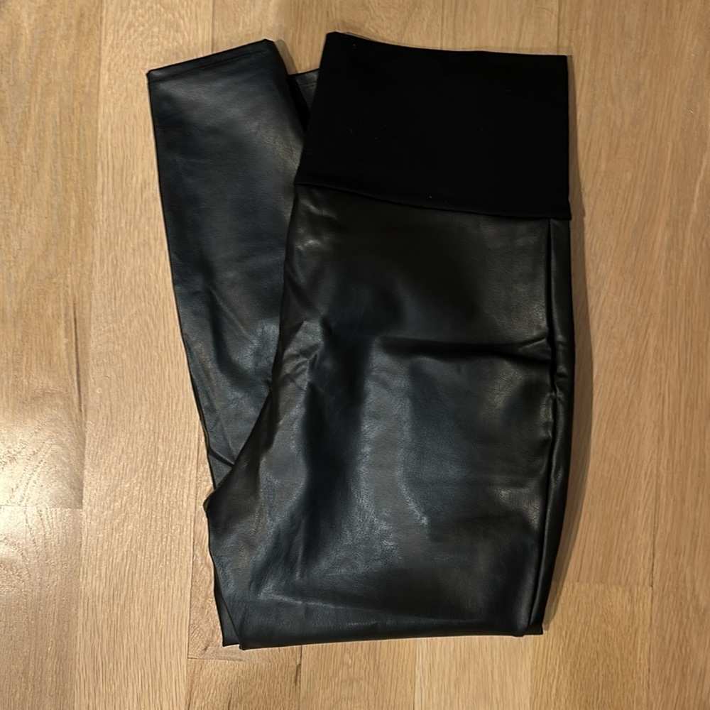 HATCH maternity leather leggings